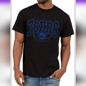 NBA Philadelphia 76ers Black and Blue Tee